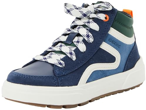 Geox J WEEMBLE Boy Sneaker, Navy/Multicolor, 33 EU, Navy Multicolor, 33 EU