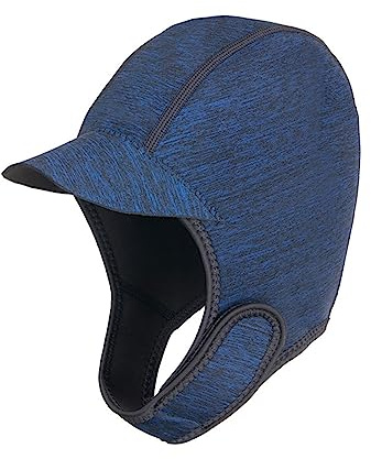 KQFCAZRE Scuba Diving Hood Cap 2mm Neoprene Diving Wetsuit Hood Stretch Waterproof Swim Hat Thermal Hood for Sailing Canoeing Surfing Rafting, Navy
