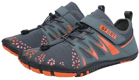 All+Overstock+Deals Hike Barefoot Water Shoes Womens Mens Swim Beach Pool Sea Wet Aqua Shoe Quick Drying Lightweight Comfortable Breathable Barefoot Womens Boots Grey 7