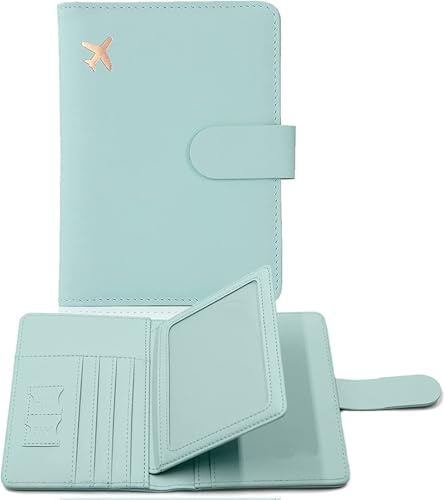 MEIION Gipfelfreund Reisepass Organizer RFID Reisepasshalter mit Magnetverschluss – Multifunktional und aus PU-Leder, ideal für Reisen