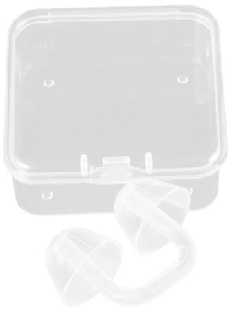 MOKKHNB Nasenstöpsel Zum Schwimmen Für Junge Mädchen Transparent Wiederverwendbar Sommersport