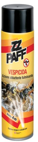 ZZ Paff Vespicida Spray 500 Ml – Azione Fulminante Contro Vespe e Calabroni, Getto Fino a 4 Metri, Ideale per Eliminare Nidi e Infestazioni (1)