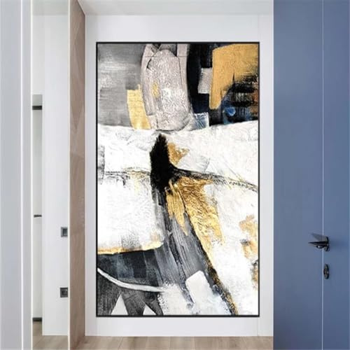 Décoration murale pour salon : tableaux en noir et blanc, impressions sur toile encadrées, œuvres d'art, décorations murales pour la maison 40x64cm(16x25in)