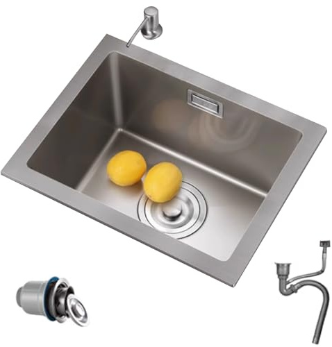 HYJAUSXB Mini-Lave-Vaisselle sous Plan en Acier Inoxydable argenté Facile à Nettoyer (45 x 42 cm)