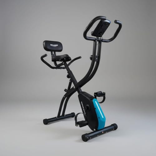 Bicicleta Estática Plegable Fold Ride – 8 Niveles de Resistencia Magnética, Pantalla LCD, Asiento Ajustable, Pedales Antideslizantes, Diseño Compacto para Entrenar en Casa