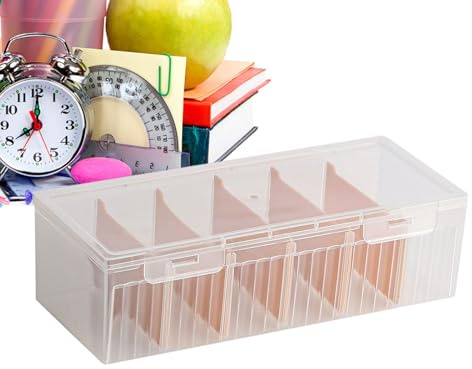 Förvaringslåda med indexkort | volym anteckningslåda för skrivbordet, visitkortsorganisatör | för skola sovrum vardagsrum klassrum kvinnor mödrar