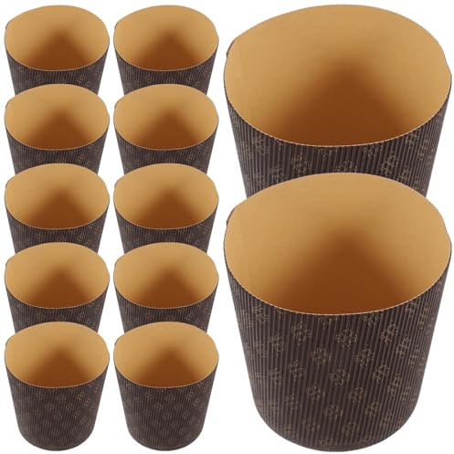 OSALADI Moules à muffins papier sulfurisé 25pcs marron, tasse à gâteau résistante à l’huile, pour cuisson maison et mariage