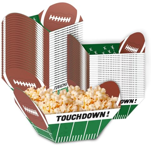 Football Super Bowl Party Paper Bowl - The large Capacity for Tailgate Parties, Super Bowl, Birthday Party Family Dinner and Sports Event (10 Pack)