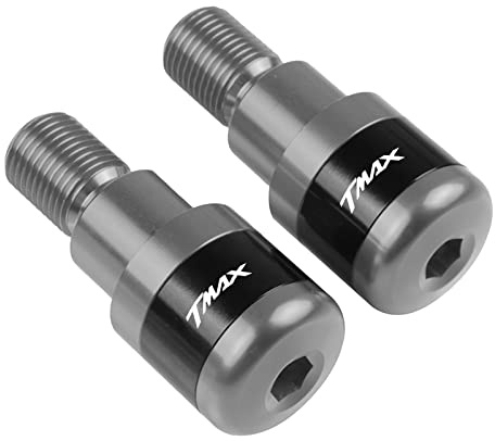MZ-STORE 2Pcs Motocicleta Extremos del Manillar Mangos de Barra de Agarre Tapas para TMAX 500 2008-2016 TMAX 530 2006-2019 TMAX530 SX DX 2017 2018 2019-Titanio | Para TMAX 500 2008-2016 TMAX 530 2006-2019 TMAX530 SX DX 2017 2018 2019(Titana)