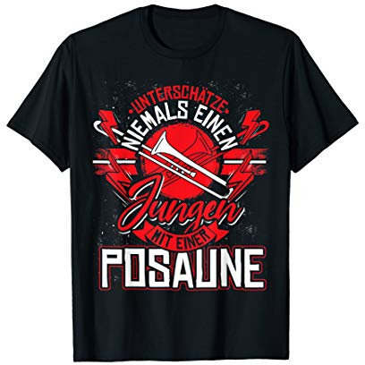 Orchester Geschenk für Posaunenspieler Jazz Musik Posaune T-Shirt