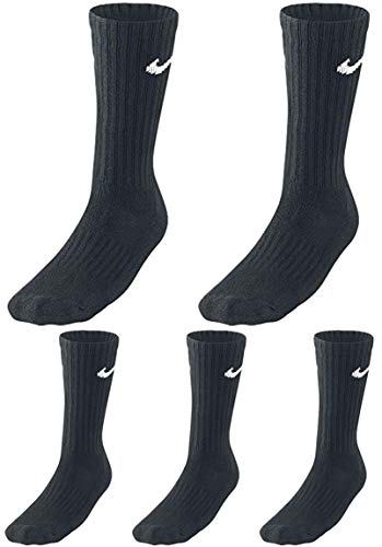 Nike Unisex Trainingssocken Everyday Cushioned Crew Socks SX7664 6 Paar, Artikel:-010 black, Größe:46-50