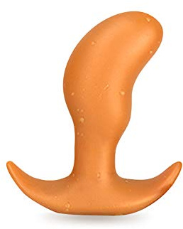 Butt Plug mit ausgestellter Basis Superweicher Silikon Anal Plug Stimulator Prostatamassage Anal Vaginal Sexspielzeug für Männer Frauen (M)