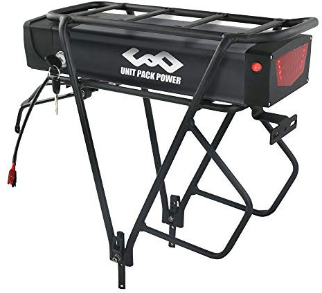 Batería de Bicicleta eléctrica UPP 48V 20AH batería de Iones de Litio con Estante, Cargador, Bloqueo Seguro para Motor de 1000W 750W 500W