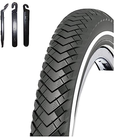 1 x Rexway Fahrradreifen Conejo 03 Reflex Pannenschutz Fahrradmantel 47-559 (26 x 1,75) inkl. 3 Reifenheber