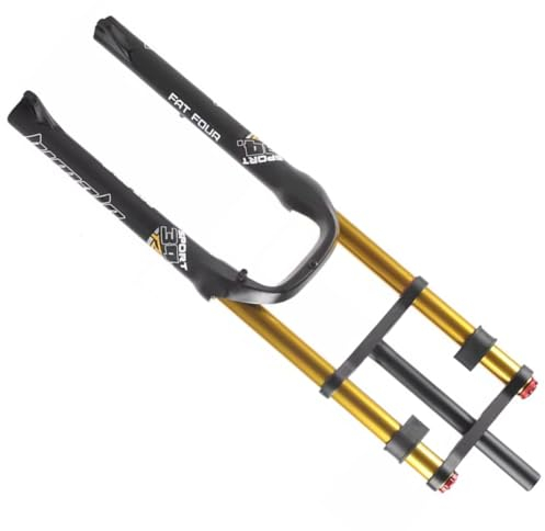 TISORT Snowbike Vorderradgabel 1-1/8 Straight Tube Mountainbike Aluminium Scheibenbremse Fahrrad Für Jungen, Mädchen Federgabel Für 26 Zoll Trekking