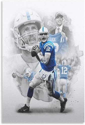 Puzzle für 1000 Teile American-Football-Spieler Andrew Luck Star Holz Puzzlespiel Erwachsenen und Kinder puzzle Poster 1000 Piece 29.5x19.6inch(75x50cm) Kein Rahmen