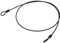 Cable de Securite Antivol, câble antivol pour vélo, Câble de Sécurité en Acier, Câble Antivol avec Boutonnière pour Vélo Bicyclette Moto Scooter(Le Noir)