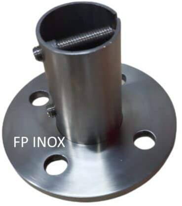 FP INOX Platine inox Satinée Pour tube 42.4mm Angle 90° inox 304 - A2 Embase Garde Corps