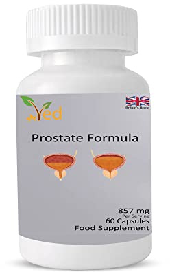 Ved Prostata-Formel, angereichert mit Sägepalme, Pflanzenextrakten, Vitamin B6, Zink und Selen 857 mg pro Portion 60 Kapseln (Vorrat für 30 Tage)