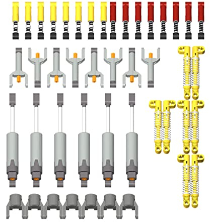 Lumivive Technik Ersatzteile Set, 44 Teile Differential Stoßdämpfer Pumpe Bausatz Verbinder, Zubehör Bausatz, Klemmbausteine Set Kompatibel Mit Lego Technic