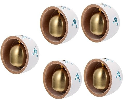Abaodam 5pcs Magnetic Door Bell Decorative Wall Mounted Shop Bell Door Opening Wind for Home Office
