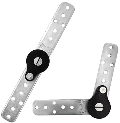 1 paar (2 teile)/los Möbel Einstellbare Winkel Einsteller Mechanismus Scharnier Hardware Sofa Kopfstütze Scharnier Bett Bettwäsche Ratsche (Color : 90-195 degrees)