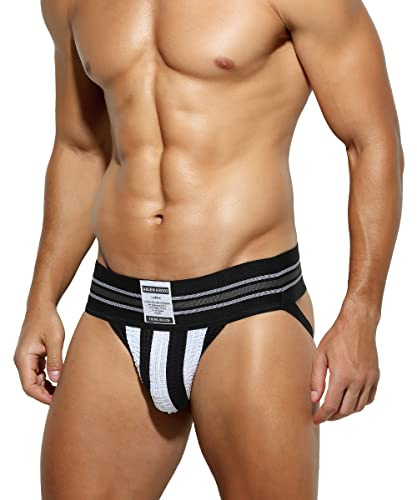 Casey Kevin Jockstrap män 7,5 cm bred midja suspensorium män andningsbara sportunderkläder S–3XL, A3 remsa, XL