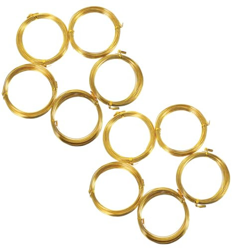 Operitacx 10 Rollos de Alambre de Aluminio para Entrenamiento de Bonsáis para Proyectos de Bonsáis