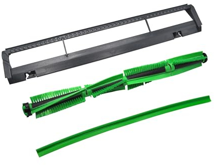 Rundbürste Bodenplatte Kehrlippe kompatibel Vorwerk EB400 EB 400 | Kompatibel mit der Vorwerk Elektrobürste EB400, Reparatur-Set mit Rundbürste, Bodenplatte und Kehrlippe, passgenau