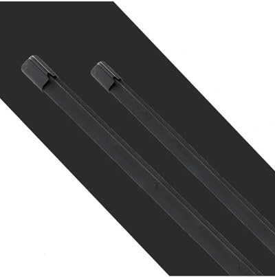 Window Wipers Car Colorful U J Hook Car Windshield Wiper Universal Soft Double Layer Rubber Frameless Bracketless 16 19 20 22 2426 Replacement Wiper(Black,24in (600mm)-1 pc)