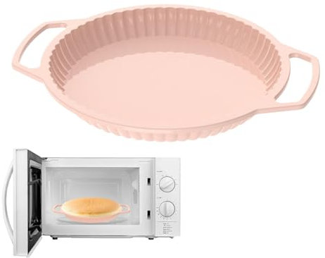 Teglia da forno in silicone, teglia da forno in silicone, Teglia per torta con telaio rinforzato in metallo, Teglia per crostata scanalata riutilizzabile, tortiera a rilascio facile, teglia per crosta