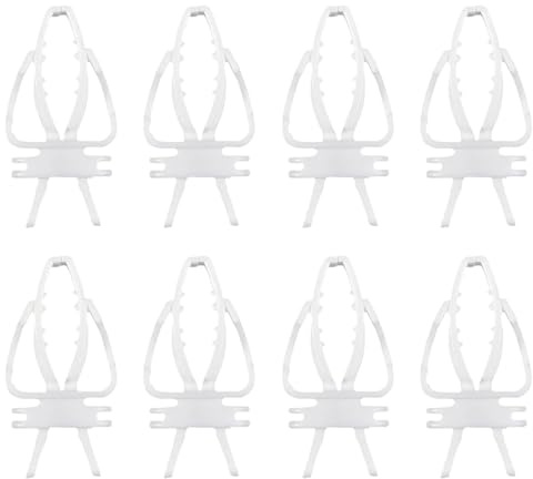 SGERUFZ 8 Pezzi Clip Mangiatoia Gabbia per Uccelli, Clip per Frutta e Verdura per Pappagalli, Accessori per Gabbia per Conigliolini, Cacatua, Aras, Ninfalini