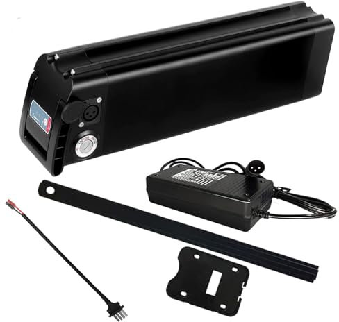 JHKJ Batterie au Lithium 48V 12,5Ah 15Ah 20Ah Batterie de Remplacement 48 Volts avec Verrouillage de sécurité et Chargeur Batterie Lithium-ION 48V pour Kits de Moteurs 600W 800W 950W,48v15ah