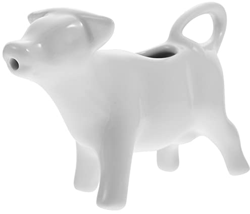 Amosfun Pot à Lait En Céramique 40 Ml Motif Vache Blanche Tasse à Mousse Café Solide Facile à Nettoyer Pour Café, Desserts Et Restaurants