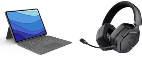 Logitech Combo Touch Tastatur-Case & Trust GXT 1493 Ravox Gaming Headset