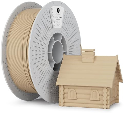 kexcelled Macaron Helles Holz Matte PLA Filament, 1,75mm, 1kg | Matt Textur Finish Farbe, 3D Druck Ästhetische Materialien, Maßgenauigkeit +/- 0,03mm, für FDM 3D Drucker, AMS Kompatibilität