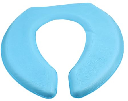 Homoyoyo Cojín Asiento Inodoro EVA con Adhesivo Autoadherente Acolchado U Resistente y Cómodo para Baño Doméstico Reutilizable y Lavable Color Azul