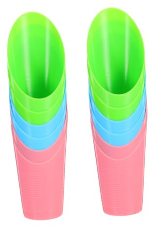 HOODANCOS Palas Pequeñas de Plástico para Tierra de Jardín Herramienta para Macetas de Suculentas Juego de 12 Piezas Colores Rosa Azul y Verde Ideales para Cuidado y Plantación Espacios