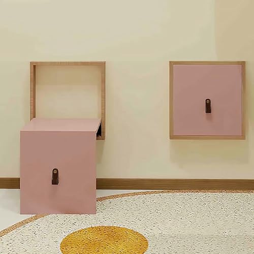 Diese platzsparende, an der Wand montierte Schuhwechselbank, eine versteckte Klappbank, eignet Sich zur Aufbewahrung im Eingangsbereich und Flur; eine stilvolle und praktische Aufbewahrungsl