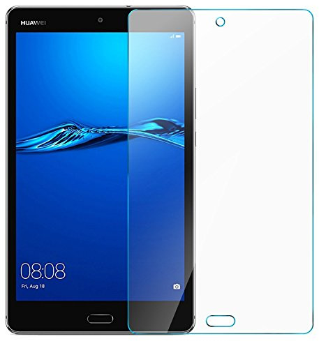Mobile Stuff Screen Protector Compatible With Huawei MediaPad M3 Lite 8 - [HIGH DEFINITON HD CLARITY] Tempered Glass Screen Protector Guard Cover Film For Mediapad M3 Lite 8 (8.0 inch) tablet