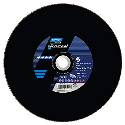 NORTON Lot de 10 disques à tronçonner droit 41 | 300 x 3,5 x 20 A 30 S – 80 m/s Vulcan
