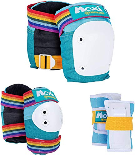 Six Pack Combo Pad Protection Kit including Knee Pads, Elbow Pads and Wrist Guards from 187 Killer Pads and Moxi Skates - Child to Adult Sizes (Jade, XL Thick)