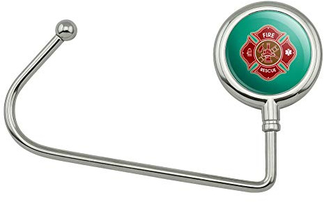 GRAPHICS & MORE Firefighter Fire Rescue Maltese Cross Purse Bag Hanger Holder Hook