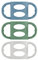 Dr. Brown's Milestones 100% Silicone Baby Bottle Handles, Narrow, Blue, Green, Gray, 3 Pack, 4m+