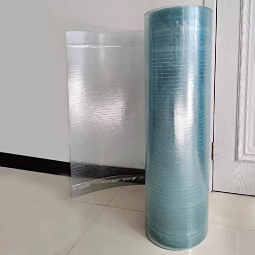 FENGSHOUU Gewächshausplatten,Polycarbonat-Dachplatte,UV-Schutz Isolierte Transparente Glasfaser-Platte,Stoßsicheren Regensichere Stegplatten,für Terrassen Balkon Fenster Carport (WxL:1.5x20m)