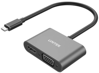 Unitek Adaptateur USB-C vers VGA/HDMI V1168A