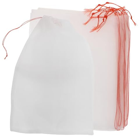 BESPORTBLE 10 Stücke Nylon Mesh Media Tasche für Aquarium Verhindern Medien Von Der Eingabe System Kordelzug Tasche für Bio Bälle und