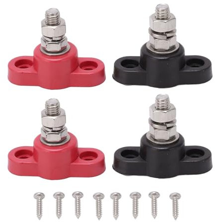 Batterie-Verteilerklemme, 3/8 Zoll DC 12V-48V Verteilerblock, M10 Batterieklemme für Auto, Yacht, Lieferwagen, LKW