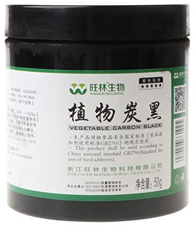 amangul 20/50 g schwarzes Bambuskohlepulver kosmetische Inhaltsstoffe Lebensmittel