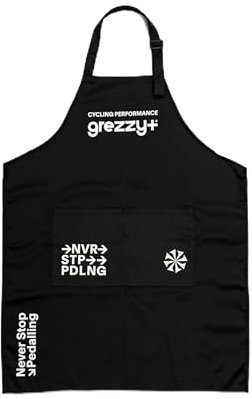 GREZZY+ | Delantal Taller Bicicletas Plus Protección Resistente y Bolsillos Funcionales para Mantenimiento de Bicicletas